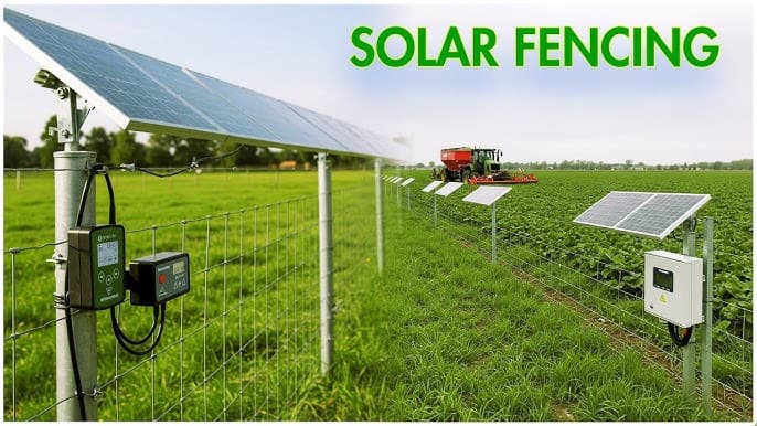Farm Solar Fence Installation